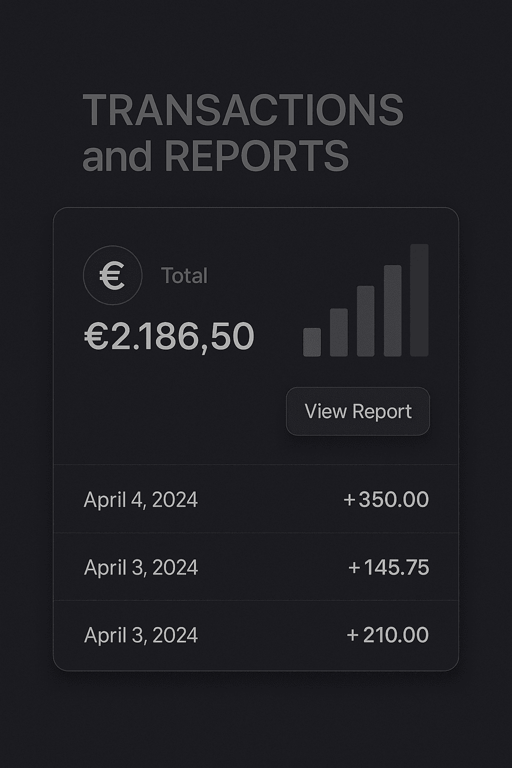 Internal transactions and reporting